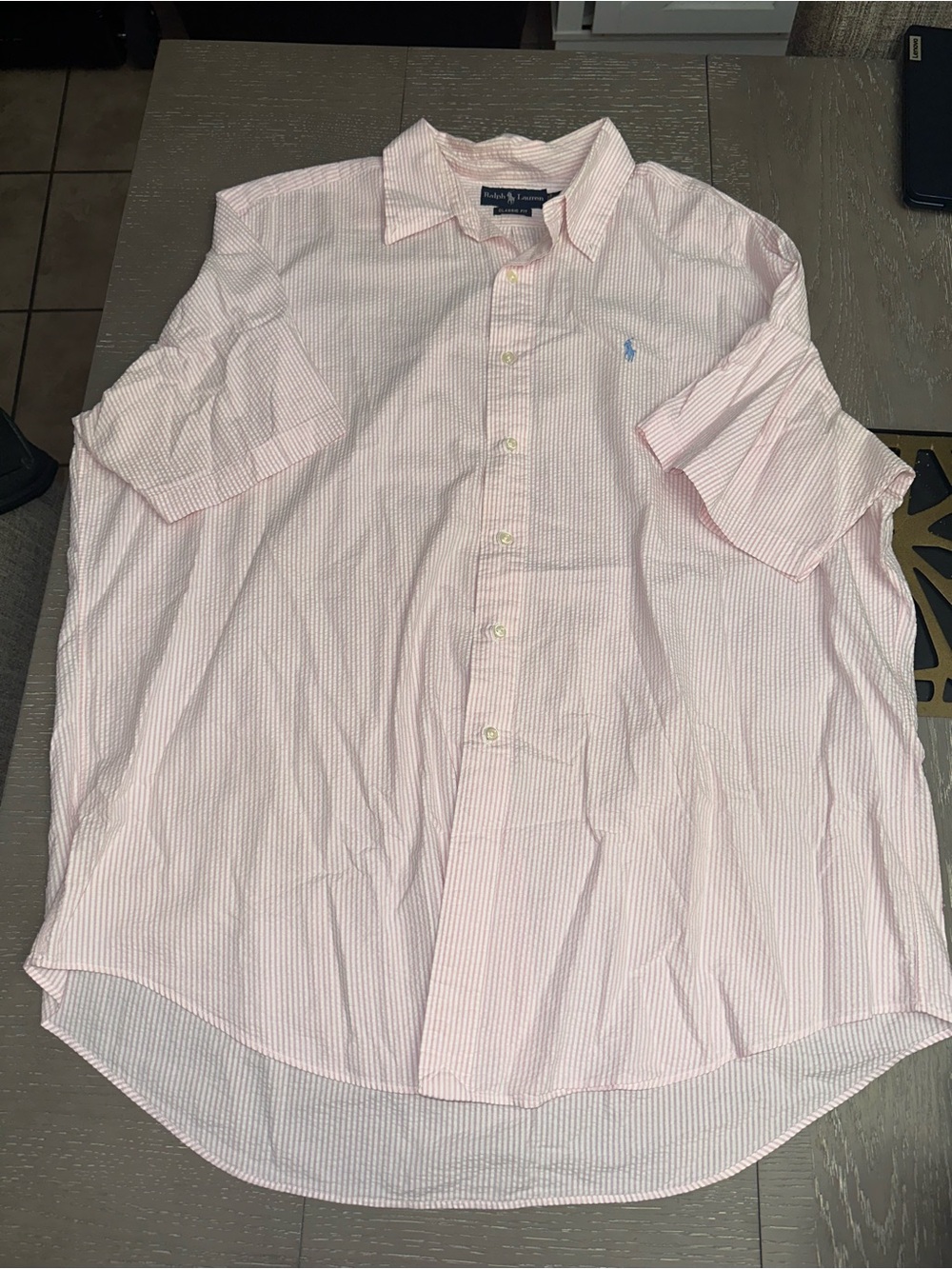 Ralph Lauren Pink-Sleeve Button-Down Shirt